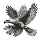 philippine eagle soaring tattoo design idea