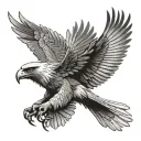 philippine eagle soaring tattoo design idea
