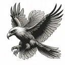 philippine eagle soaring tattoo design idea