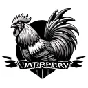 fighting rooster tattoo design idea