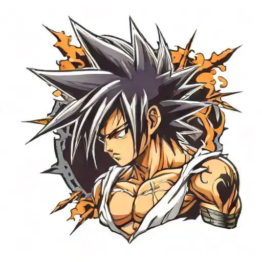 super saiyan sasuke tattoo design idea