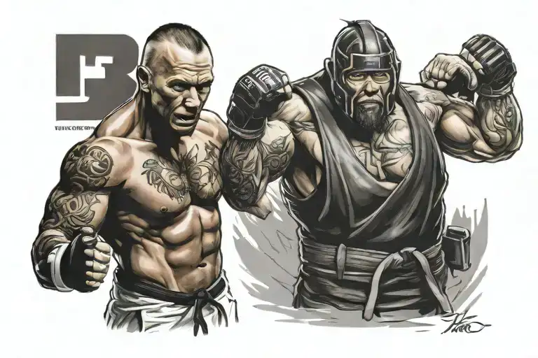 13 number based tattoo including bjj gi wearing mma tattoo design idea