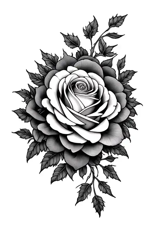 fillagree roses mandala design incorporating elements tattoo design idea