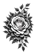 fillagree roses mandala design incorporating elements tattoo design idea