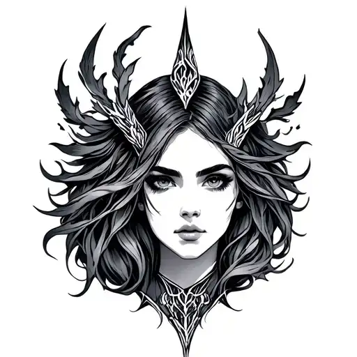 Freya Rune tattoo design idea