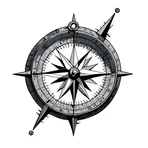 Nautical Compass tattoo design idea