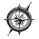 Nautical Compass tattoo design idea