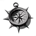 Nautical Compass tattoo design idea
