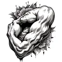 Inner Bicep tattoo design idea