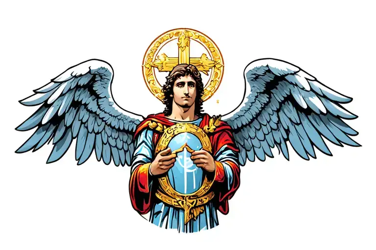 St Michael the Archangel tattoo design idea