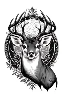 nara deer bowing tattoo design idea