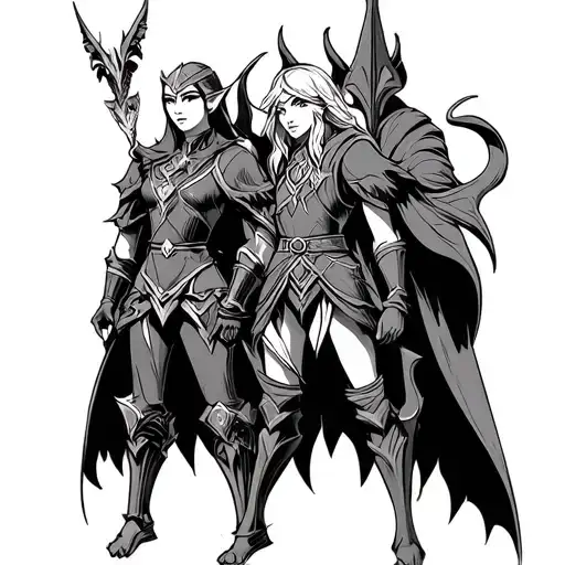 twilight princess zelda, fierce diety link, zant, ocarina of time link, just these characters together tattoo design idea