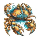 three eyed crab   tattoo design idea
