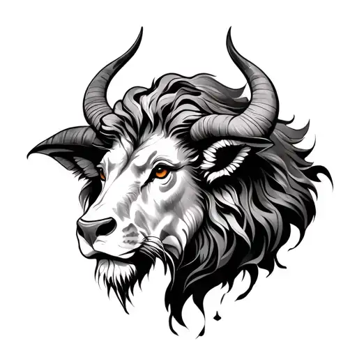 Taurus Leo tattoo design idea
