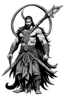 celtic warrior tattoo design idea