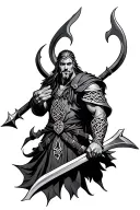 celtic warrior tattoo design idea