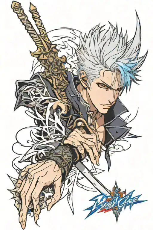 Devil may Cry 5 Vergil tattoo design idea
