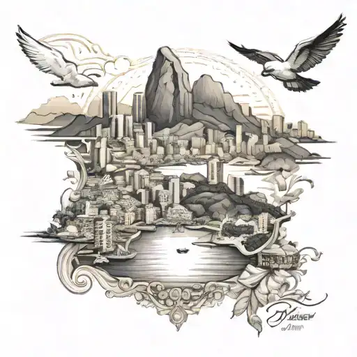 Rio de Janeiro today tattoo design idea