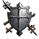 Crusader Shield tattoo design idea