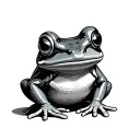 Cooking frog tattoo design idea
