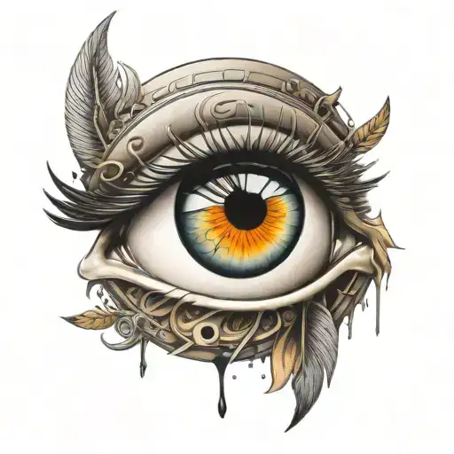 horus eye tattoo design idea
