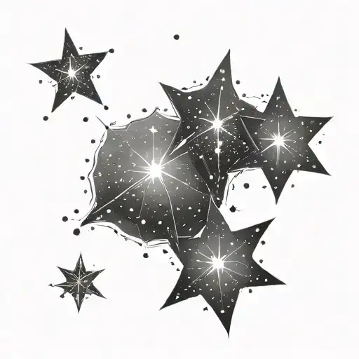 Pleiades Constellation tattoo design idea