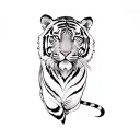 a tiger tattoo design idea