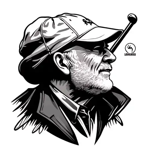 golf grandpa memorial tattoo tattoo design idea