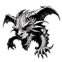 Gothic Gargoyle tattoo design idea