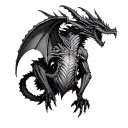 Gothic Gargoyle tattoo design idea