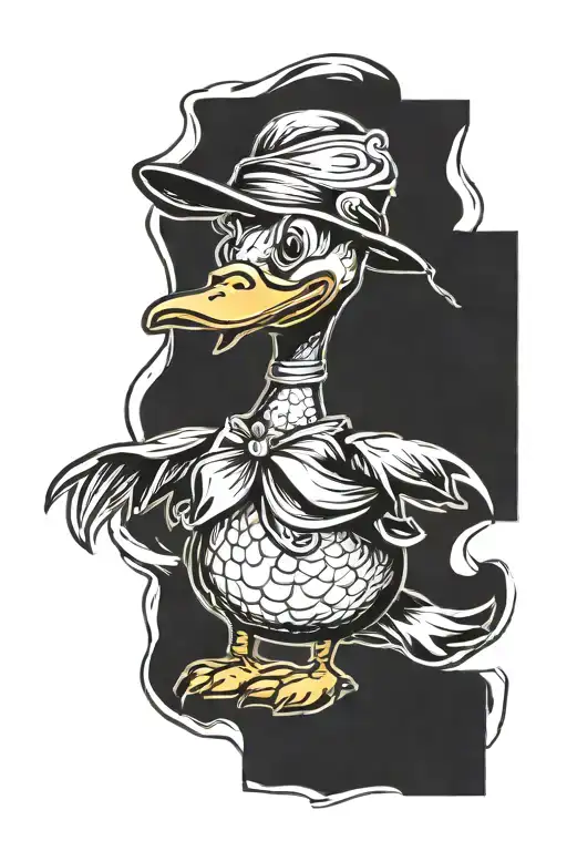 Oregon Duck Mascot tattoo design idea