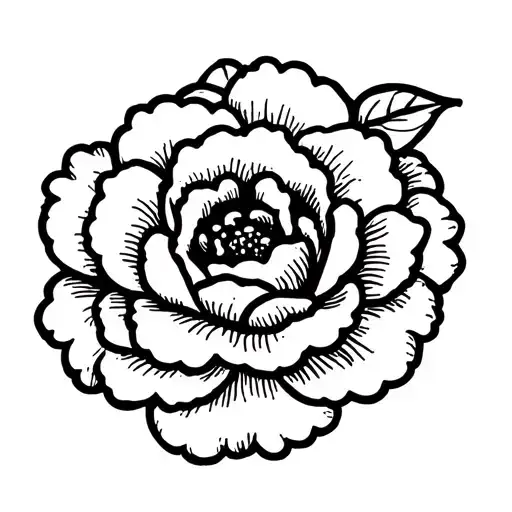 small camellia japonica tattoo design idea