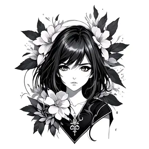 anime manga panel styled tattoo tattoo design idea