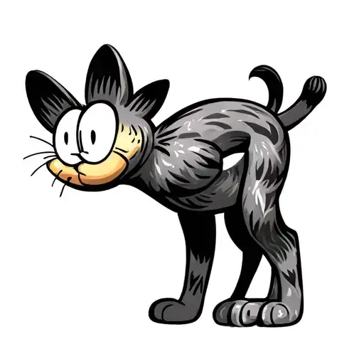 Garfield tattoo design idea