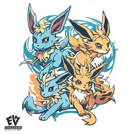 eeveelutions tattoo design idea