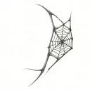 Filler Spider Webs tattoo design idea