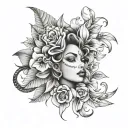 Adelita tattoo design idea
