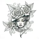 Adelita tattoo design idea