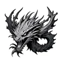 Metal, fire, calcifer Howls Moving Castle, Dragon, Sagittarius tattoo design idea