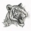 tiger neo trad tattoo design tattoo design idea