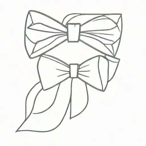 bow tie tattoo design idea