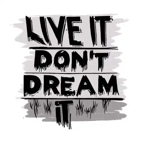 "LIVE IT DONT DREAM IT" diper from gravity falls, heavily inspired by Gravity Falls vibes, Shoulder tattoo,  tattoo design idea