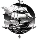 Ship Of Theseus tattoo design idea