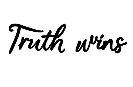 "Truth wins" tattoo design idea