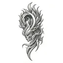Coverup Flames tattoo design idea
