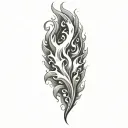 Coverup Flames tattoo design idea