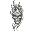 Coverup Flames tattoo design idea