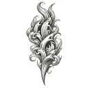 Coverup Flames tattoo design idea