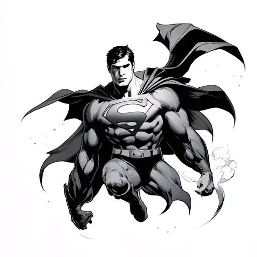 Superman tattoo design idea