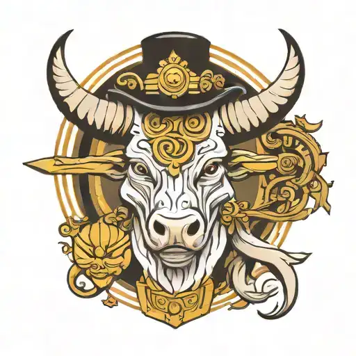 Taurus god Hermes tattoo design idea